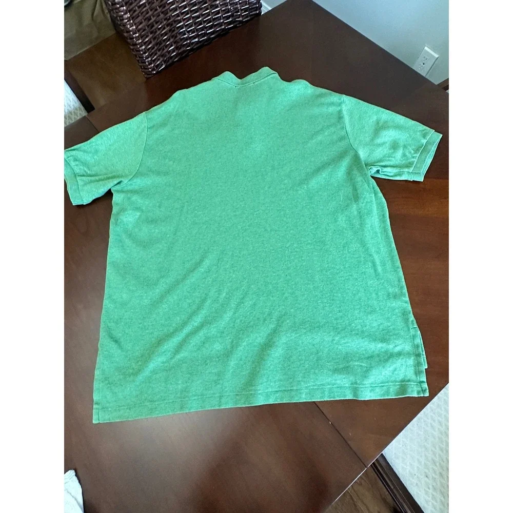 Polo Ralph Lauren Mens XXL Green Pique Short Sleeve Pony Logo Polo Shirt